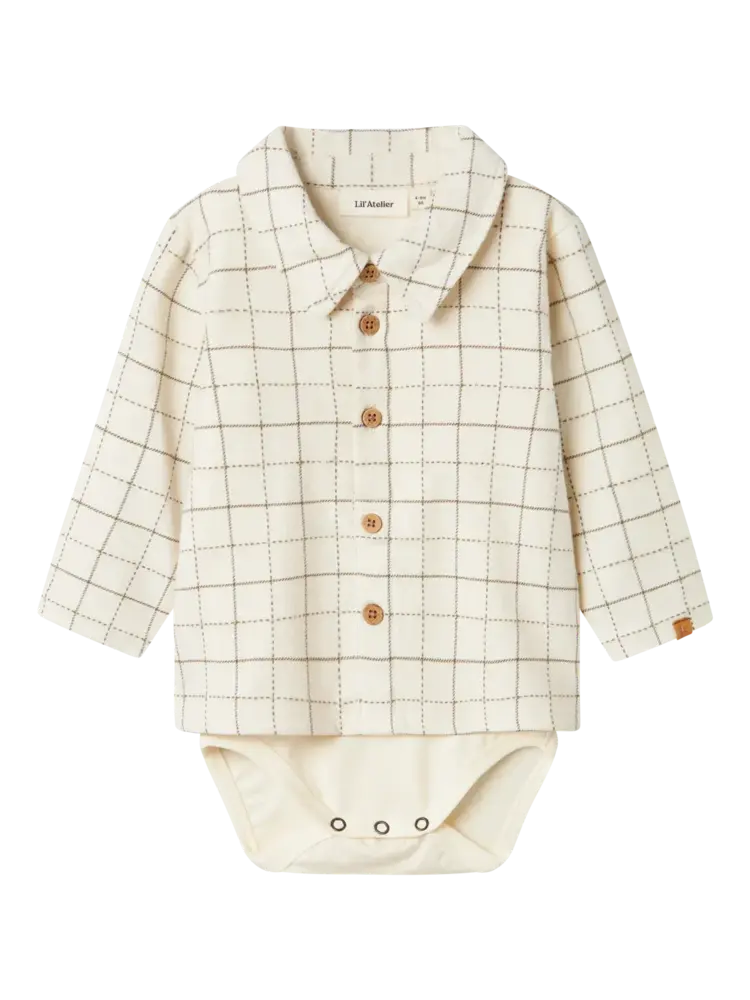 Lil' Atelier Ramos LS Body Shirt - Turtledove Lil' Atelier Ramos LS Body Shirt - Turtledove