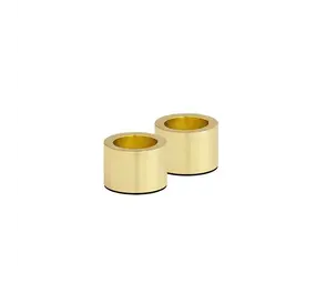 Uyuni Light Candleholder taper, Matte brass, 2-pack,