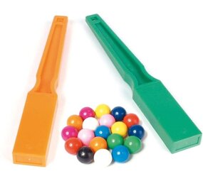 Shaw Set Van 2 Staven & 20 Knikkers