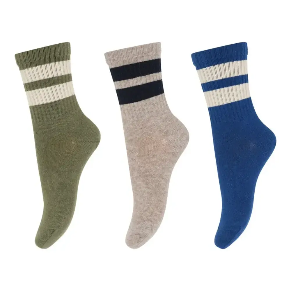 MP Denmark Anker socks - 3-pack - True Blue