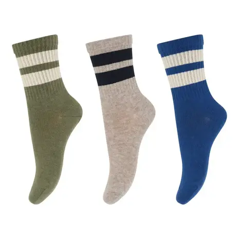 MP Denmark Anker socks - 3-pack - True Blue