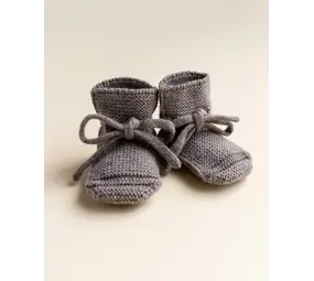 Hvid Booties - 0-9 mnd - Otter