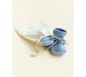 Hvid Booties - 0-9 mnd - Light Blue Hvid Booties - 0-9 mnd - Light Blue