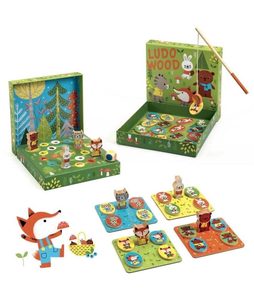 Djeco LudoWood - 4 games