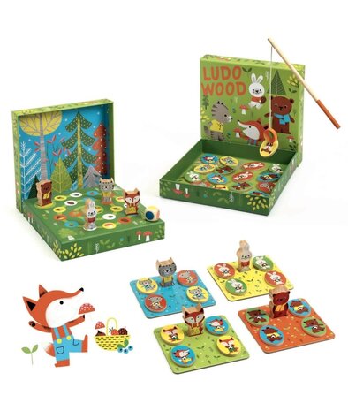 Djeco LudoWood - 4 games