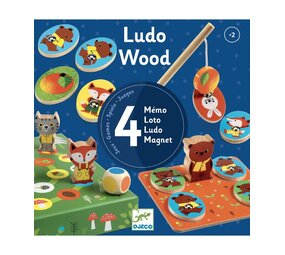 Djeco LudoWood - 4 games