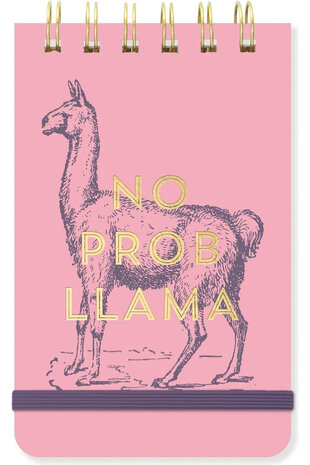 Designworks Ink Notitieblokje - No ProbLlama