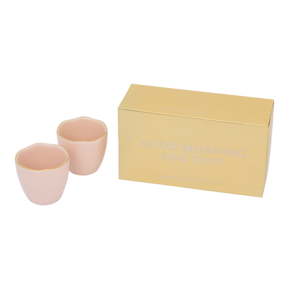 U.N.C. Good  Morning Egg cup - Old Pink - set of 2