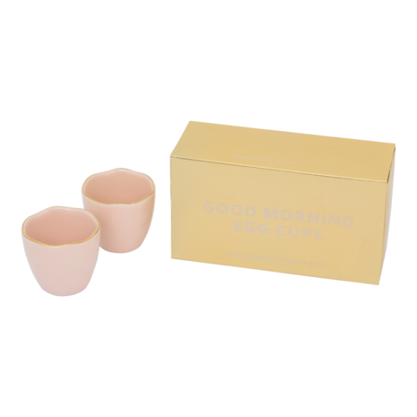 U.N.C. Good  Morning Egg cup - Old Pink - set of 2
