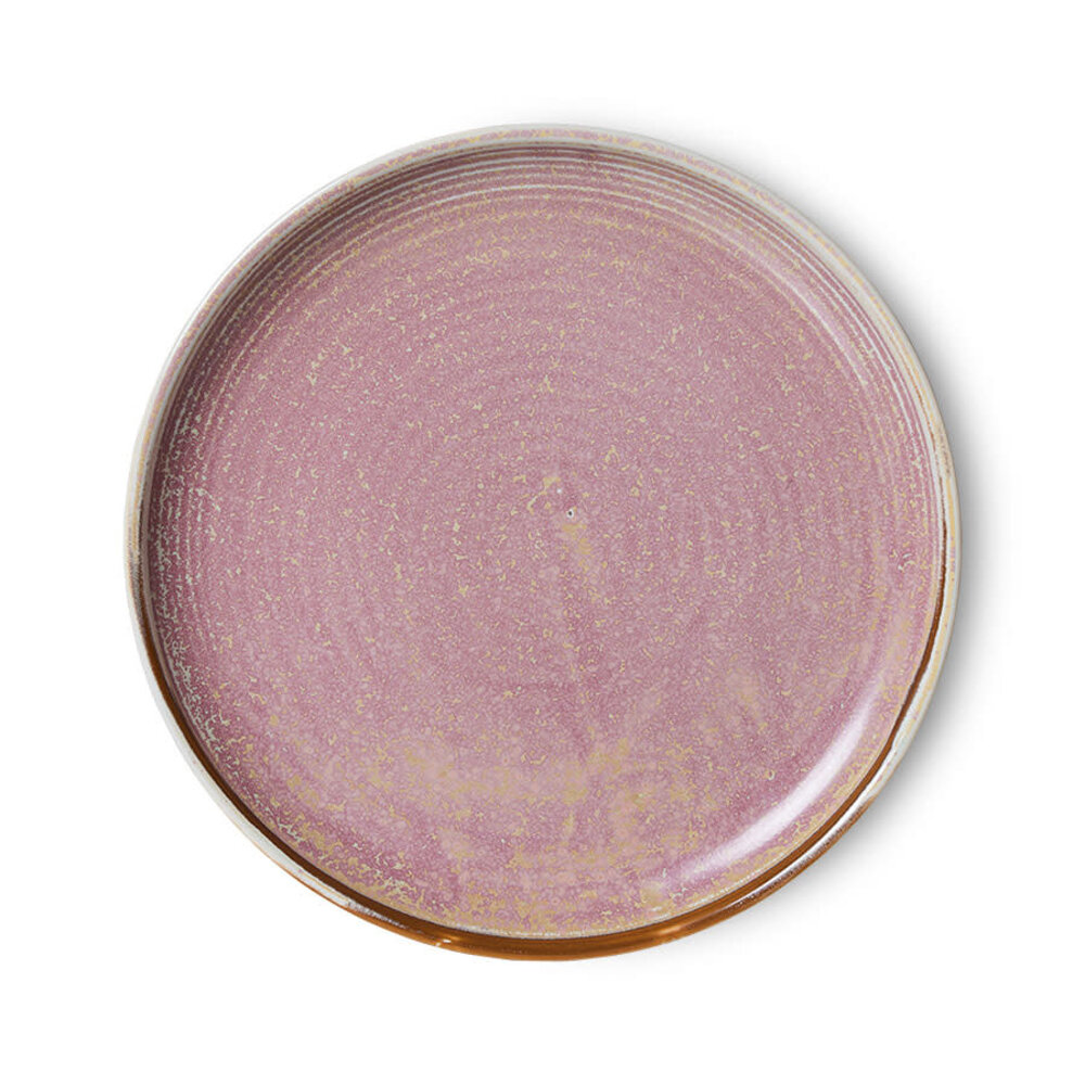 HK Living Side plate - Rustic pink HK Living Side plate - Rustic pink