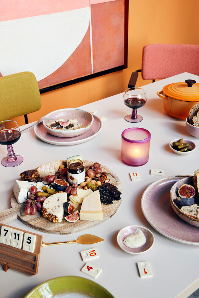 HK Living Deep plate M - Rustic pink HK Living Deep plate M - Rustic pink