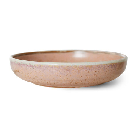 HK Living Deep Plate L - Rustic pink HK Living Deep Plate L - Rustic pink