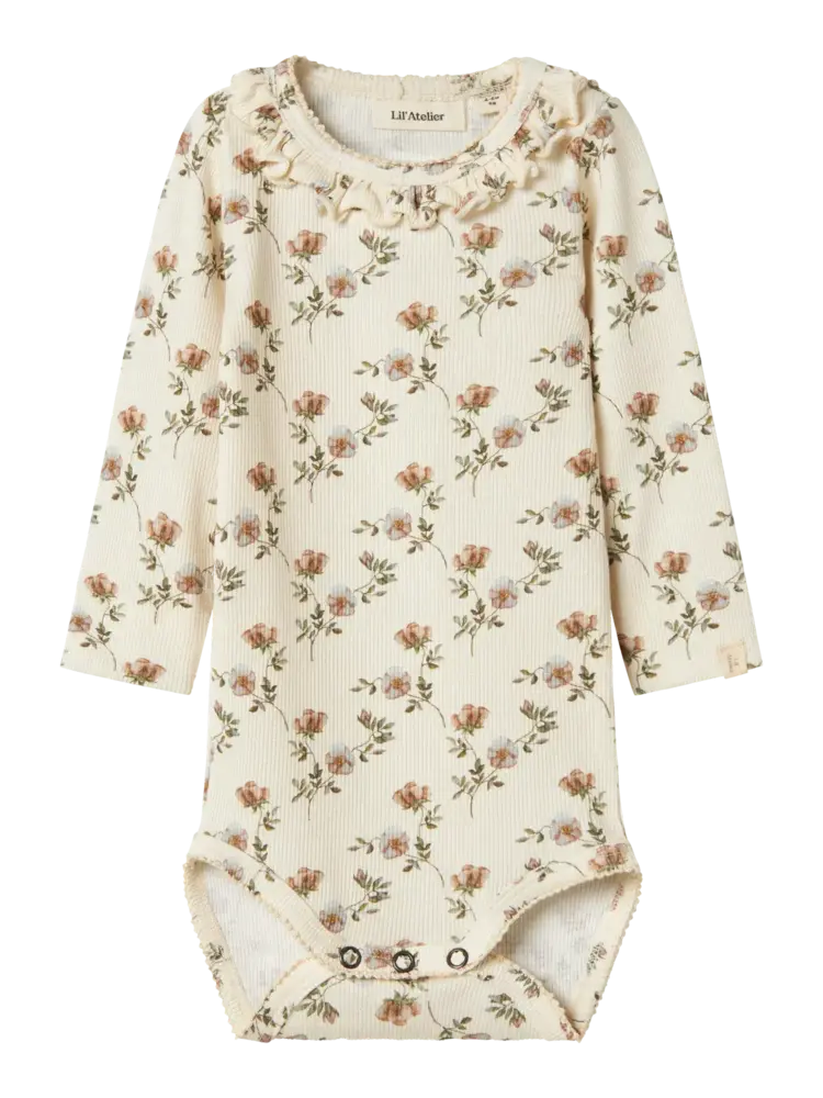 Lil' Atelier Gavo Els LS Slim Body - Turtledove Flowers Lil' Atelier Gavo Els LS Slim Body - Turtledove Flowers
