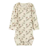 Lil' Atelier Gavo Els LS Slim Body - Turtledove Flowers