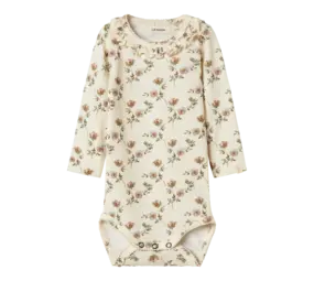 Lil' Atelier Gavo Els LS Slim Body - Turtledove Flowers
