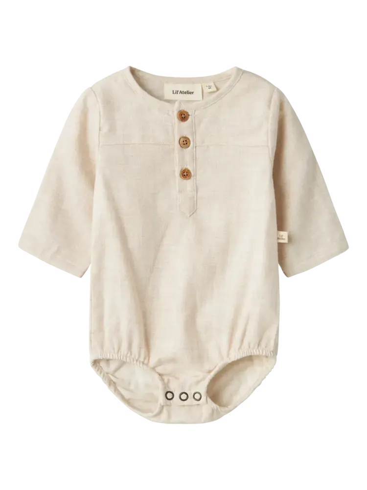 Lil' Atelier Tarou LS Loose Body Shirt - Turtledove Lil' Atelier Tarou LS Loose Body Shirt - Turtledove