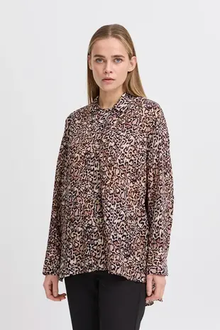 ICHI Safary Shirt – Brown Leopard ICHI Safary Shirt – Brown Leopard