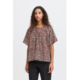 ICHI Safary Blouse – Brown Leopard