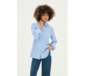 Culture Jude Flower Shirt – Blue Stripe