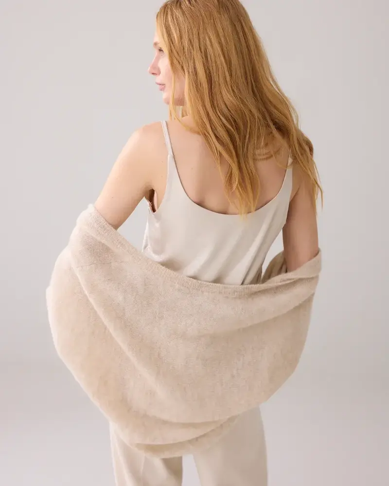 Summum Woman Reversible Singlet Metallic Coated Jersey - Pebblebeige Summum Woman Reversible Singlet Metallic Coated Jersey - Pebblebeige