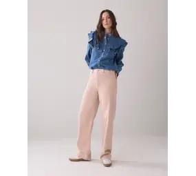 Summum Woman Straight fit jeans coloured denim - Rosesmoke Summum Woman Straight fit jeans coloured denim - Rosesmoke