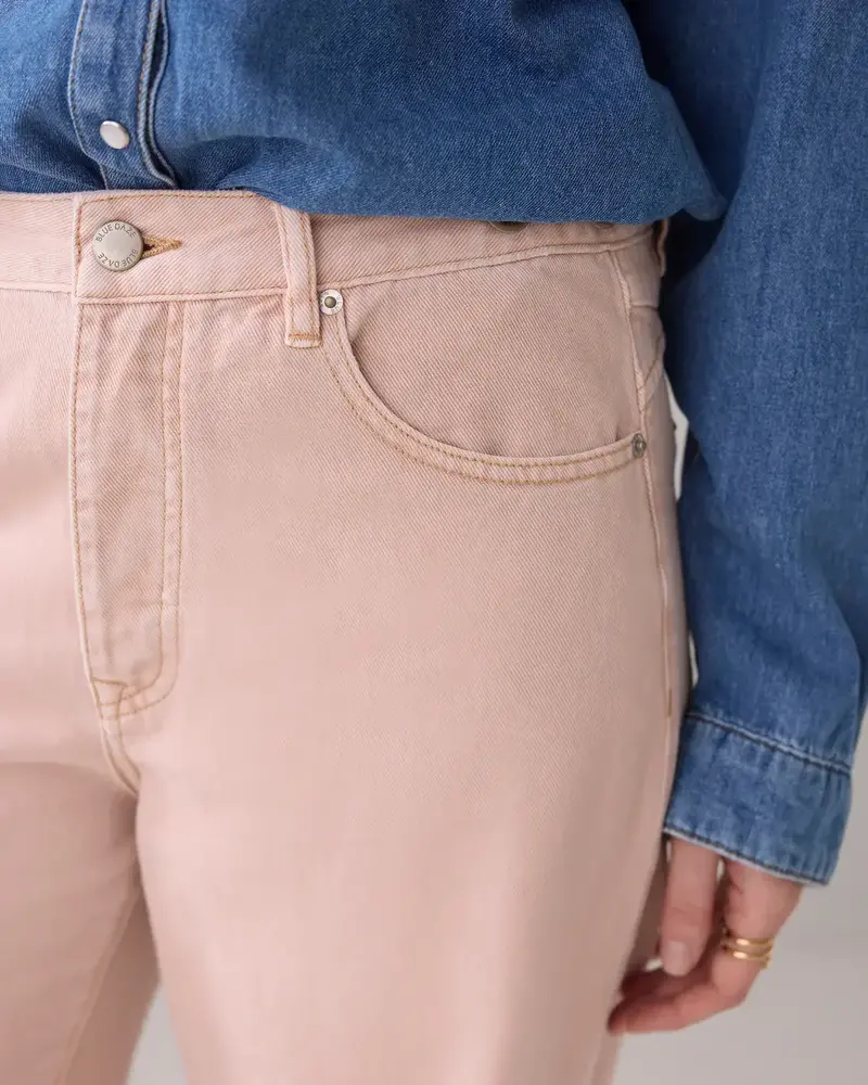 Summum Woman Straight fit jeans coloured denim - Rosesmoke Summum Woman Straight fit jeans coloured denim - Rosesmoke