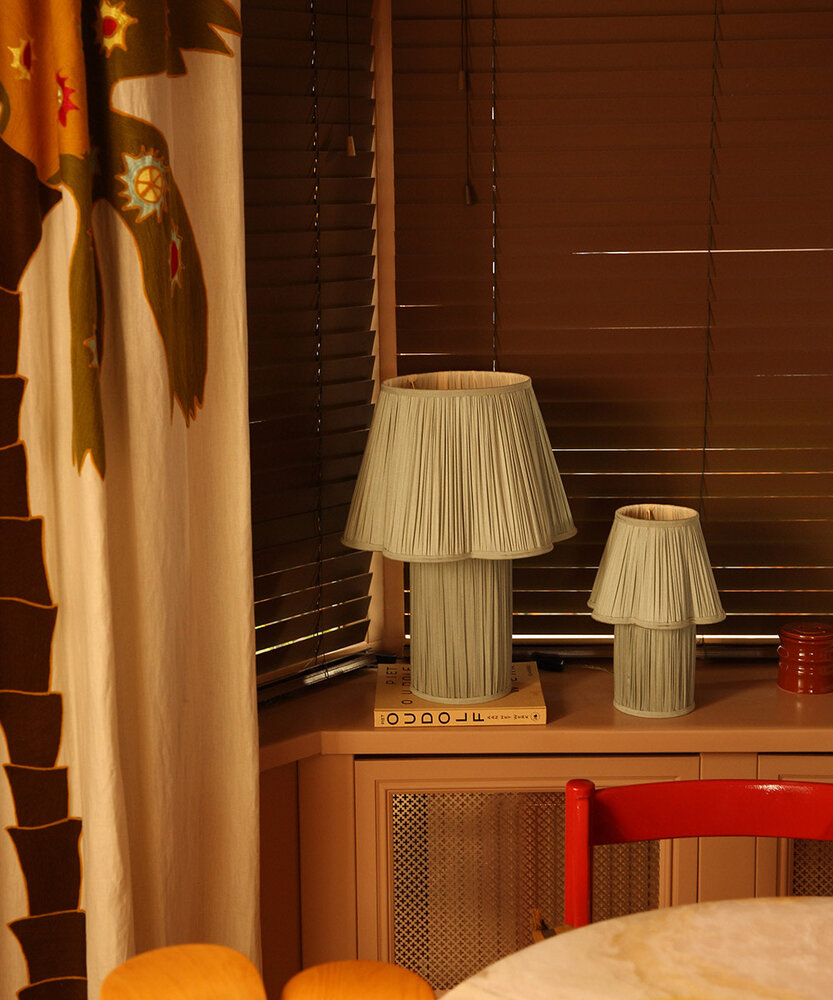 Doing Goods Myra Lamp Small Silk - Sage Doing Goods Myra Lamp Small Silk - Sage