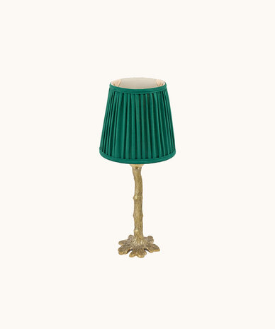 Doing Goods Kiara Lampshade Silk 16cm  - Emerald Doing Goods Kiara Lampshade Silk 16cm  - Emerald