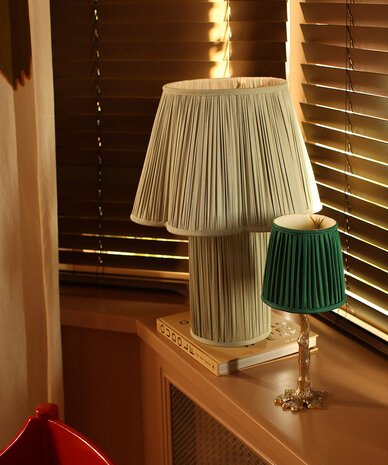 Doing Goods Kiara Lampshade Silk 16cm  - Emerald Doing Goods Kiara Lampshade Silk 16cm  - Emerald