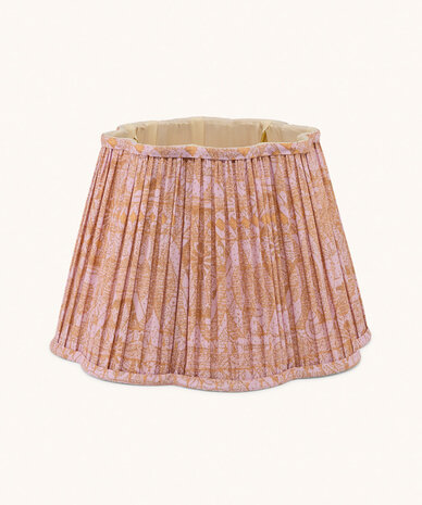 Doing Goods Diya Scalloped Lampshade Cotton Aliya 30cm - Lilac Doing Goods Diya Scalloped Lampshade Cotton Aliya 30cm - Lilac