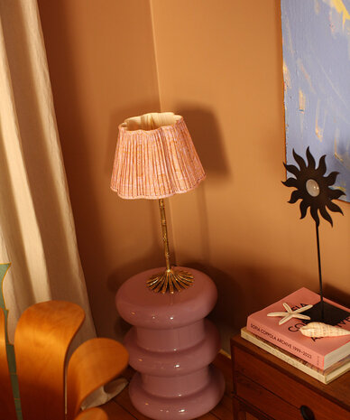 Doing Goods Diya Scalloped Lampshade Cotton Aliya 30cm - Lilac Doing Goods Diya Scalloped Lampshade Cotton Aliya 30cm - Lilac