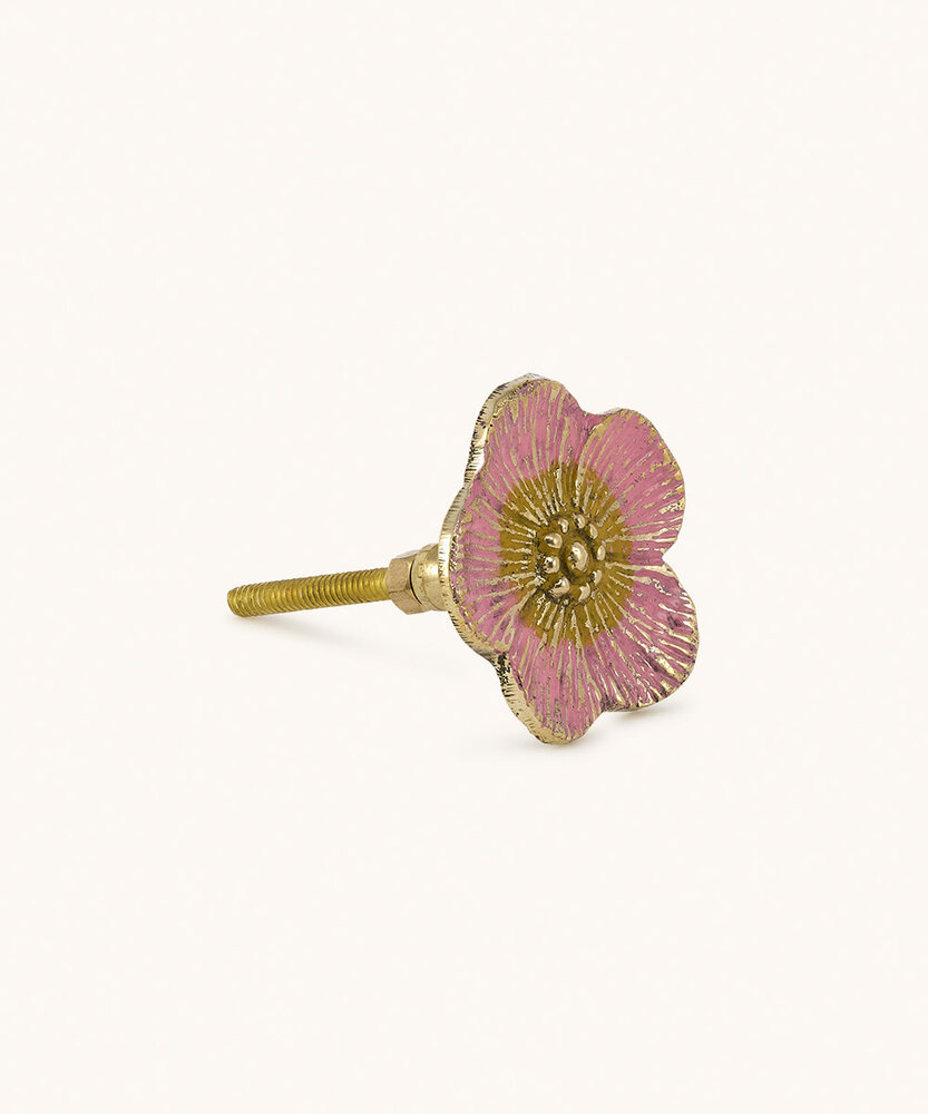 Doing Goods Faye Flower Knob - Pink Doing Goods Faye Flower Knob - Pink