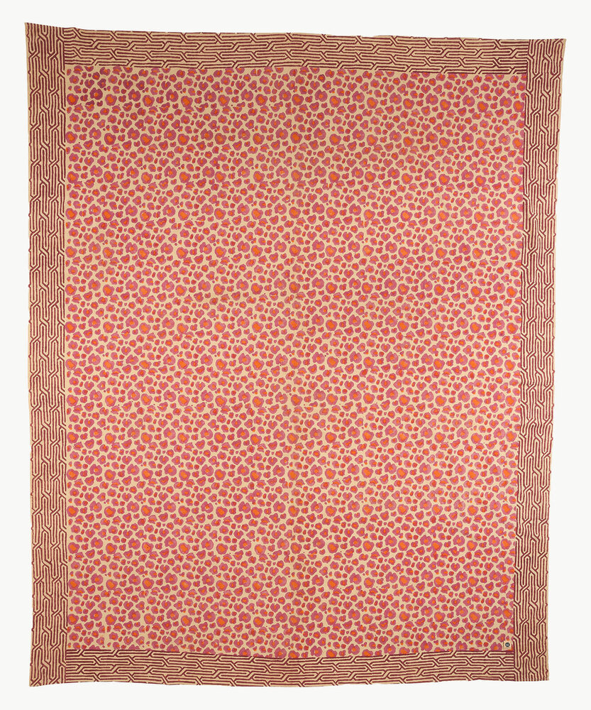 Doing Goods Pink Leopard Double Throw in Tote Bag - 240x280cm Doing Goods Pink Leopard Double Throw in Tote Bag - 240x280cm