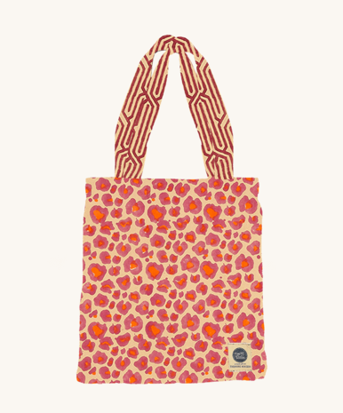 Doing Goods Pink Leopard Double Throw in Tote Bag - 240x280cm Doing Goods Pink Leopard Double Throw in Tote Bag - 240x280cm