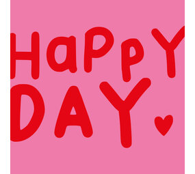 Ppd Servetten Happy Heart 33x33 Ppd Servetten Happy Heart 33x33