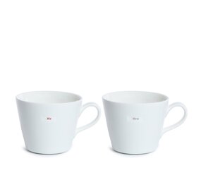 Keith Brymer Jones Bucket Mug His & Hers (set van 2)