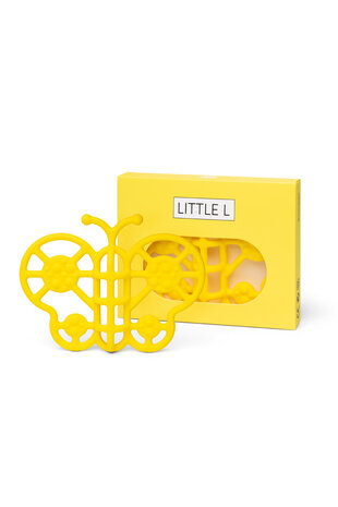 Little L Bijtring Vlinder - Geel Little L Bijtring Vlinder - Geel
