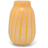 Vondels Vase Glass Stripes 27,5cm  - Yellow Vondels Vase Glass Stripes 27,5cm  - Yellow