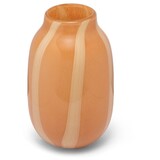 Vondels Vase Glass Stripes 27,5cm  - Beige Vondels Vase Glass Stripes 27,5cm  - Beige