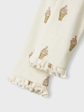 Lil' Atelier Gavo Eka Slim Legging – Turtledove Ice Cream