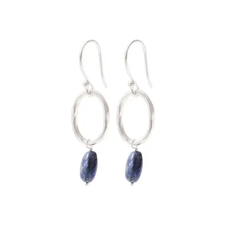 A Beautiful Story Graceful Lapis Lazuli SP Earrings A Beautiful Story Graceful Lapis Lazuli SP Earrings