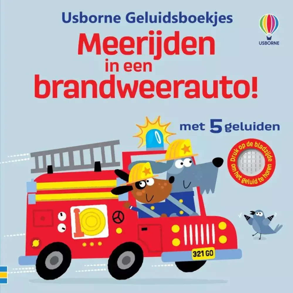 Geluidenboek: meerijden in een brandweerauto Geluidenboek: meerijden in een brandweerauto