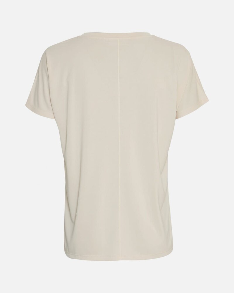 MSCH Fenya Modal V Neck Tee – Oatmeal MSCH Fenya Modal V Neck Tee – Oatmeal