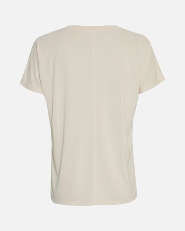 MSCH Fenya Modal V Neck Tee – Oatmeal MSCH Fenya Modal V Neck Tee – Oatmeal