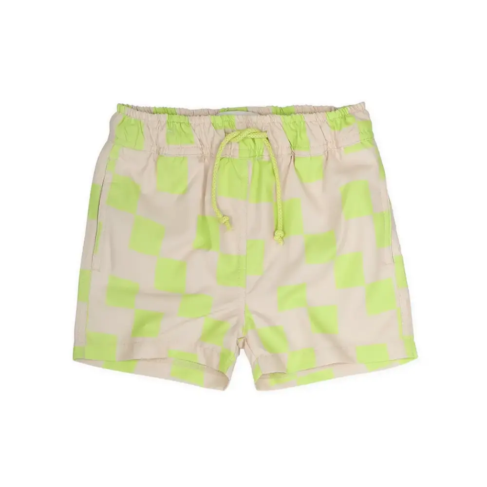 Sproet & Sprout Swim Shorts Blocks - Sesame