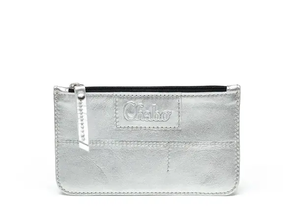 Chabo Bags Cards & Coins Wallet - Silver Chabo Bags Cards & Coins Wallet - Silver