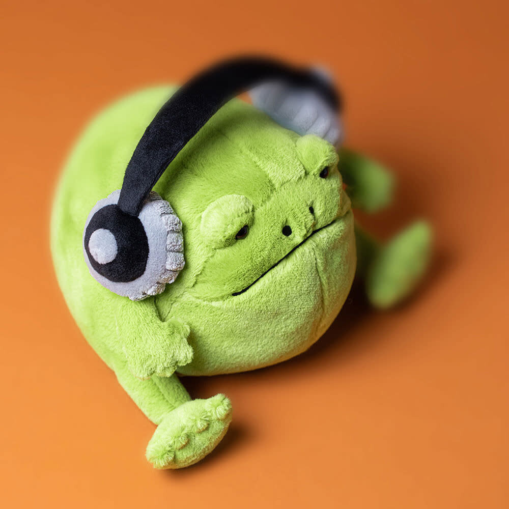 Jellycat Ricky Rain Frog Headphone Jellycat Ricky Rain Frog Headphone