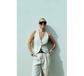 Cph Muse Nature Waistcoat - Jet Stream melange Cph Muse Nature Waistcoat - Jet Stream melange