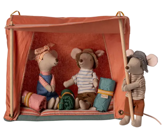 Maileg Happy Camper tent - Mouse Maileg Happy Camper tent - Mouse