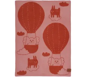 Klippan Wiegdeken Balloon - Pink/Rust Klippan Wiegdeken Balloon - Pink/Rust